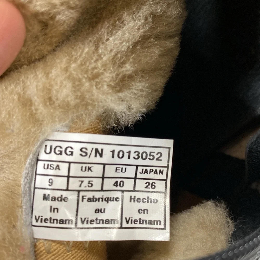 UGG Australia Women's Black Boots, studded, US size 9 - Picture 3 of 10